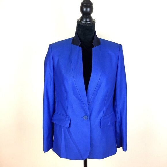 STELLA MCCARTNEY WOOL ROYAL BLUE BLAZER - Picture 3 of 12